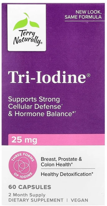 테리네추럴리 트리 아이오딘 25 mg 60 캡슐, 1개, 60정 - 쿠팡