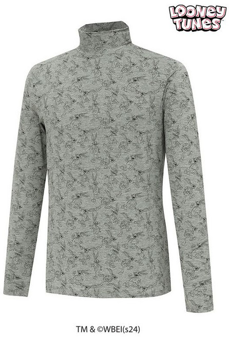 스팍스골프 남성 벅스버니 패턴 하이넥 베이스 레이어 티셔츠 SN5MTS002