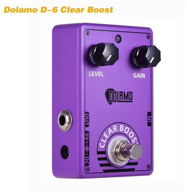 루프스테이션 시리즈 d-1 chubby comp d-14 딜레이 페달 컴프레서 트루 바이패스 기타 액세서리가 포함된 일렉트릭 기타 이펙트 페달, D-6 클리어 부스트
