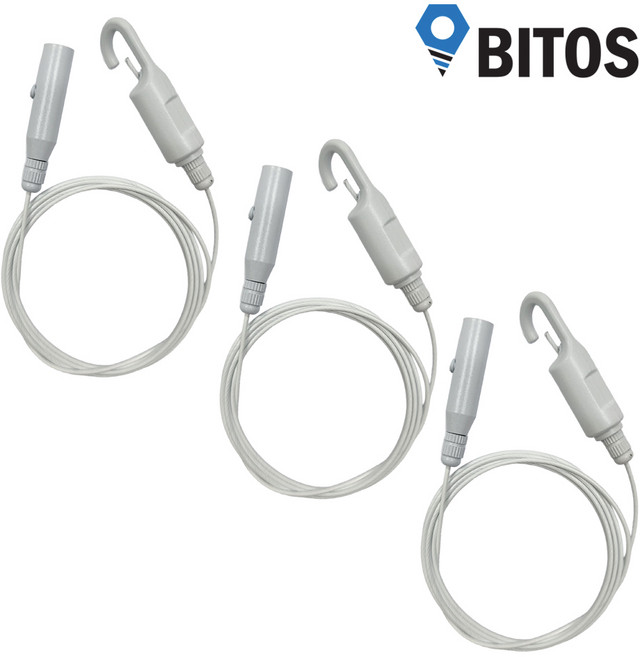천정 고정형 와이어 액자걸이 그림걸이 액자걸이용 고리, 3개, 4345W( 화이트)