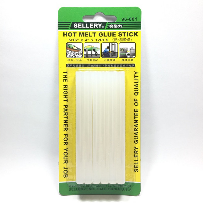 舍樂力 熱熔膠條/卡裝-細（S96-801)手工藝DIY適用 黏性強 快速熔化, 1個