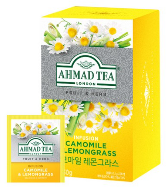 아마드티 캐모마일 레몬그라스 허브차, 1.5g, 20개입, 2개
