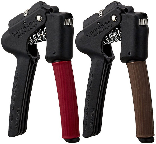 지디 GRIP PRO GD그립 13kg~45kg 강도조절 악력기, 브라운, 1개