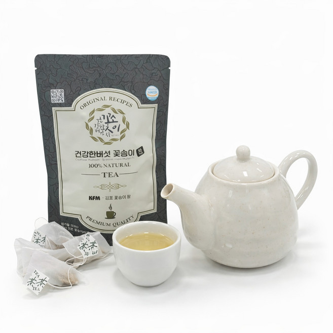 건강한 버섯 꽃송이버섯 차(TEA) 건강차 항암 당뇨 면역증진, 1세트, 20개입, 1.5g