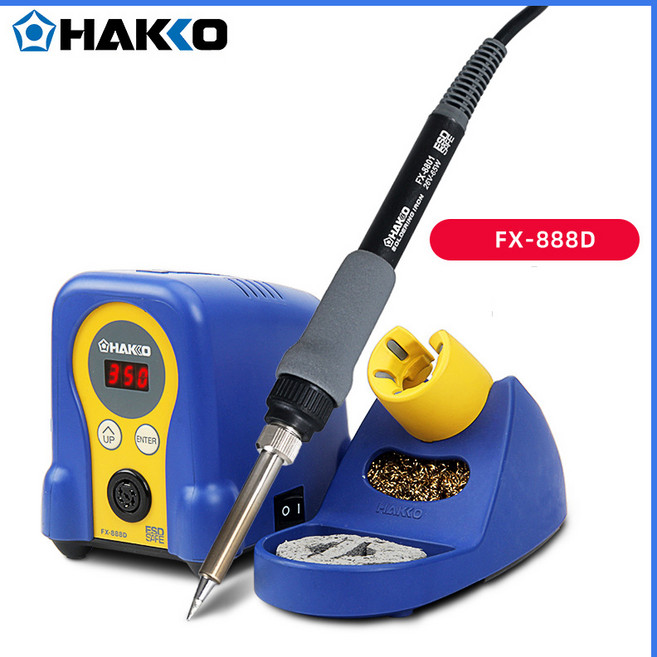 HAKKO 하코인두기 온도 조절형인두 납땜인두기 FX-888D BULL 고전압용 돼지코 사음품, 1개