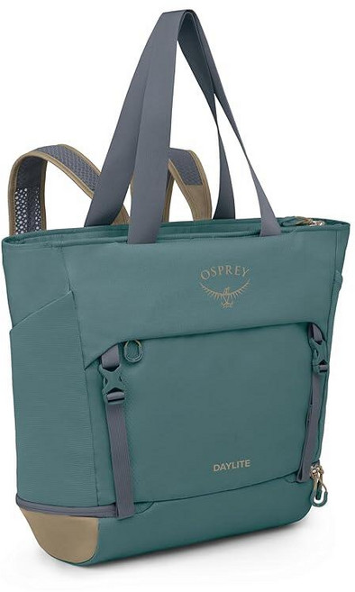 Osprey Daylite 라지 토트 팩 블랙. 33l 153821, 캐스케이드 블루/라떼 브라운