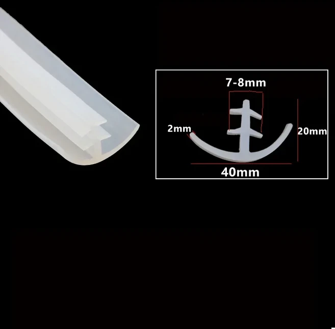 스너그데이즈 호환 1-3 미터 T 실리콘 씰링 스트립 고무 Weatherstrip T 형 도랑 커버 장식 주방 슬릿 스, 01 1M, 10 T-35