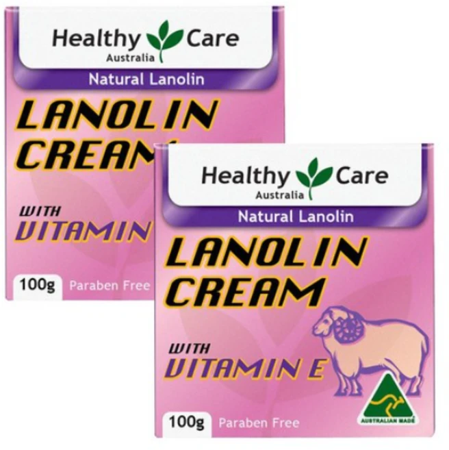 호주 직구 Healthy Care Natural Lanolin & Vitamin E Cream, 100g, 2개 - 쿠팡