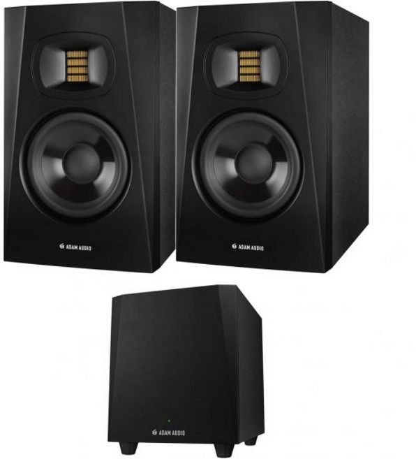 ADAM 오디오 프로페셔널 T 시리즈 T5V 5인치 70W 2웨이 액티브 니어필드 모니터 2개 세트 T10S 10인치 130W 서브우퍼 포함 2090588, ADAM 오디오 프로페셔널 T 시리즈 T5V 5인치 7