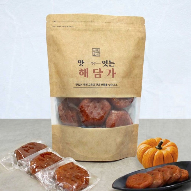 호박강정 전통과자 미니 답례품 쌀강정 견과 혼례 결혼 선물세트, 1개, 1g