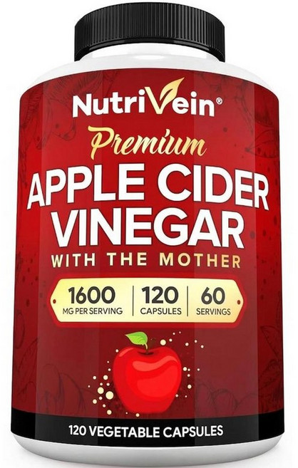 Nutrivein 뉴트리베인 애플 사이더 비니거 사과식초 캡슐 120정, 1개