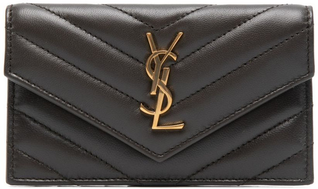 생로랑 카상드르 마틀라세 레더 체인 지갑