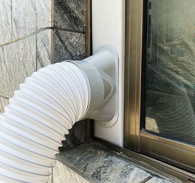 창문형 환기팬 창틀 창틀환풍기 덕트환풍기 벽부형, 1.3-1.9미터 +130관