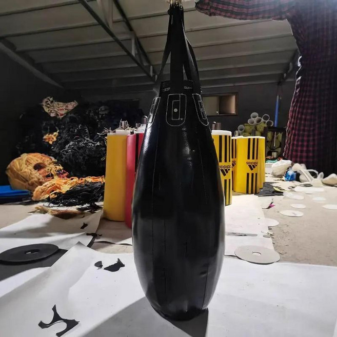 물방울 모양의 복싱 샌드백 서스펜션 스타일 배 모양 무술 훈련용 전문 백, 5. 높이 90cm 지름 40cm 무게 30kg 검정색