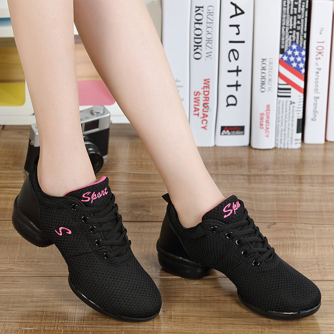 발편한여성라인댄스운동화 스포츠댄스화 소프트경량 여성댄스화3cm굽 굽낮은 빅사이즈 댄스화