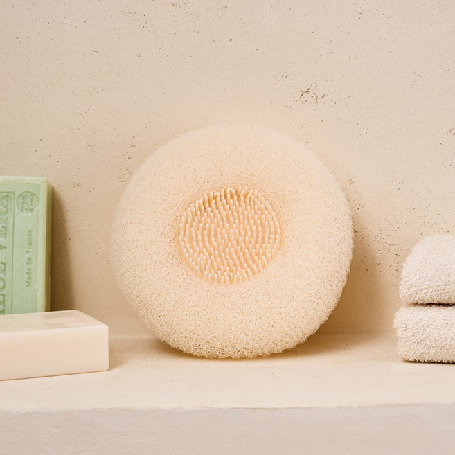 모던하우스 각질제거 마사지 도넛 샤워퍼프, deep orange, 1개, 1개입