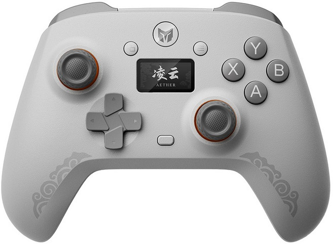 BIGBIGWON AETHER C6 제어 패드 수신기 1000HZ 있는 듀얼 화면이 컨트롤러 무선 게임 PC용, G y, 1개