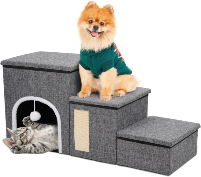 오케어 강아지 고양이 계단 고양이 숨숨집 반려동물 펫스텝 하우스