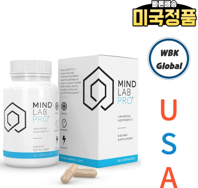 Mind Lab Pro 뉴트로픽 브레인 보충제 60캡슐, 60정, 1개 - 쿠팡