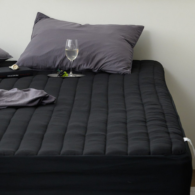 [알렌드리] 국산 먼지없는 워싱 누빔 침대 매트리스 커버 시트 패드 S/SS/Q/K/LK