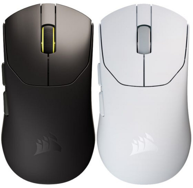 CORSAIR 세이버 v2 PRO 초경량 무선 게이밍 마우스 병, 화이트