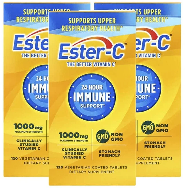 네이처스바운티 에스터C 비타민C 에스터씨 고약사 EsterC 1000mg 120캡슐 3병, 3개, 120정 - 쿠팡