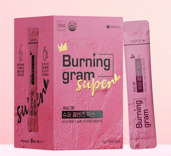 버닝그램 슈퍼 클렌즈 믹스, 1개, 90g - 쿠팡