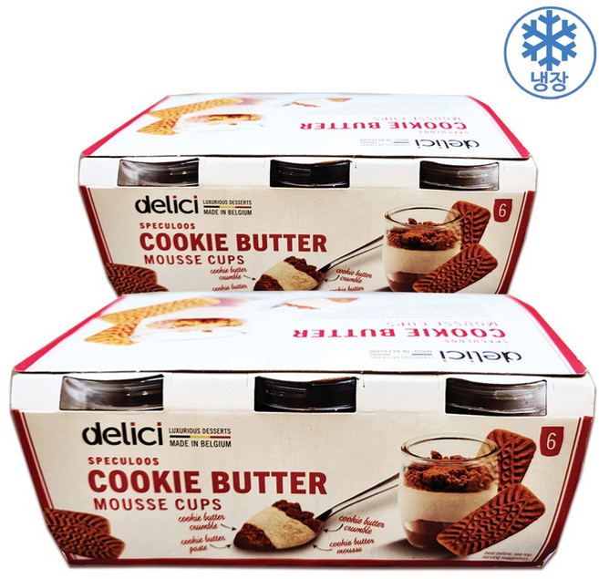 코스트코 델리시 쿠키버터 무스컵, 12개, 76g