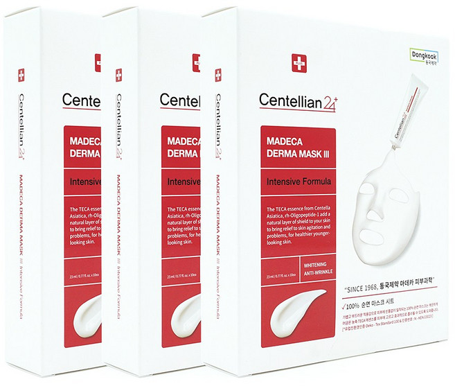 동국제약 마데카 더마 마스크팩3 인텐시브 포뮬러, 10개입, 3개
