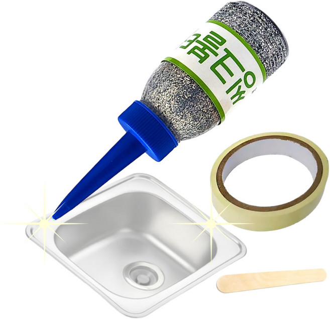 매직스토리 줄눈실리콘 실버펄반짝이 싱크볼 세면대 벽면 테두리보수제 틈새메꿈제, 1개