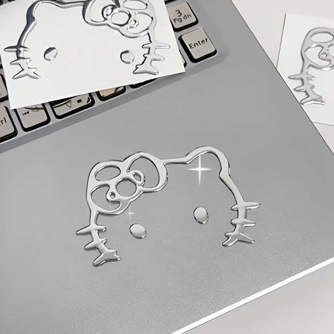 웨젼 방수 스티커 캐리어 노트북 폰 미러 꾸미기, 4개