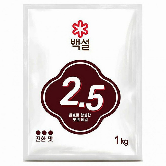 백설 2.5 발효조미료 핵산 고복합 1kg, 1개, 1g