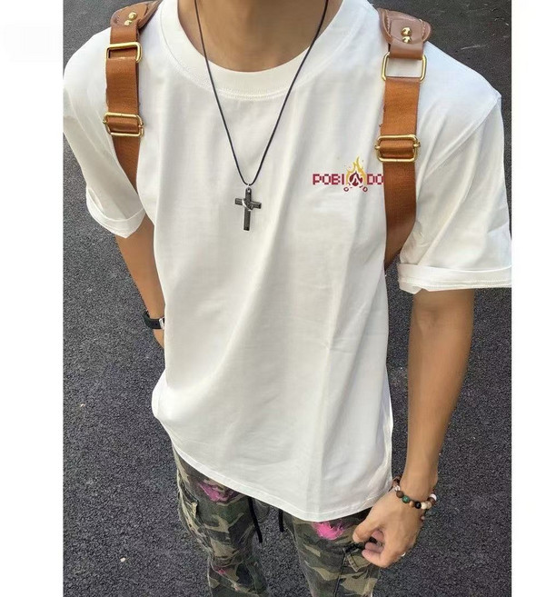 POBINHOOD 像素風 美式潮牌 短袖T恤