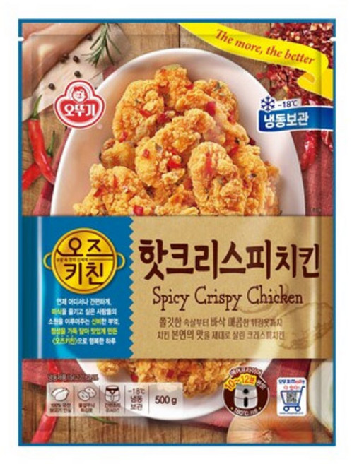 (무)(냉동)오뚜기 오즈키친핫크리스피치킨400g, 400g, 1개