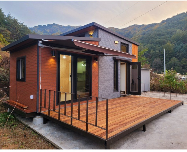 세움하우징 D타입 복층 3M x 6M(5.5평) 농막 이동식 주택 컨테이너 하우스