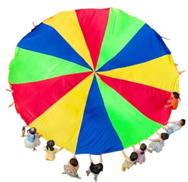 老羊樂器店 遊戲彩虹傘 感覺統合 幼稚園氣球傘 團隊遊戲 拋接傘 氣球拉力傘 太陽傘 親子遊戲