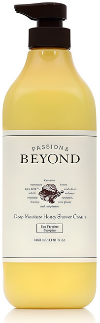 비욘드 딥모이스처 허니 샤워 크림, 1L, 1개