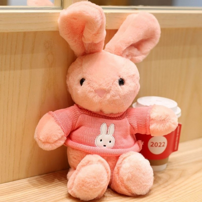 可愛兔子毛絨玩具公仔, 1個, 粉色, 50cm
