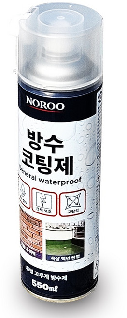 노루페인트 다용도 외벽 옥상 방수 코팅제 스프레이, 투명, 550ml, 1개