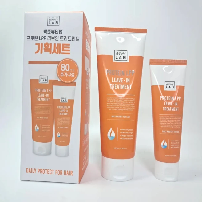 열보호 박준뷰티랩 LPP 단백질 노워시 트리트먼트 200ml+80ml 리브인 기획/단품 손상모헤어팩, 1개 - 쿠팡