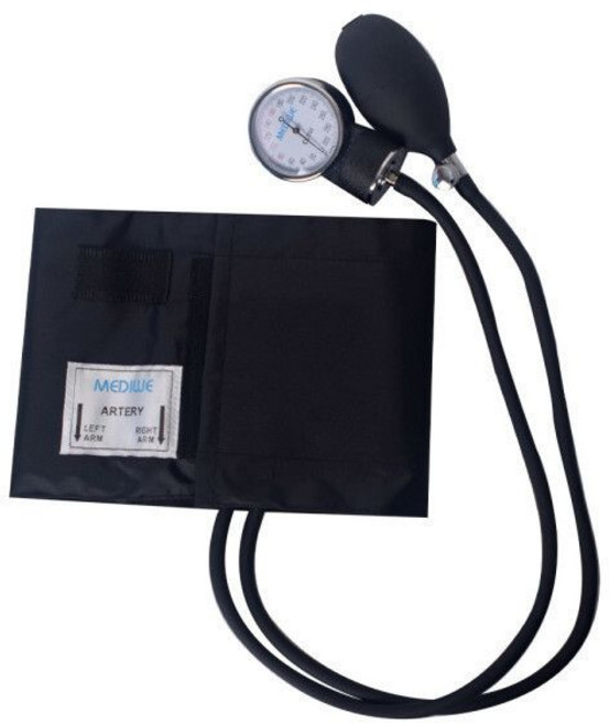 (의료기기) 메디위 수동 메타 아네로이드 혈압계 WEBP-7575 전문가용 혈압측정기, 1개