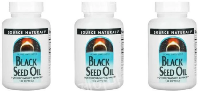 3개 소스네추럴 블랙시드오일 블랙씨드오일 강장제 blackseedoil 120정 - 쿠팡