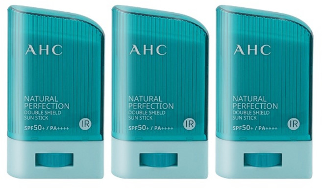 AHC 내추럴 퍼펙션 더블쉴드 선스틱 22g (민트) 3개