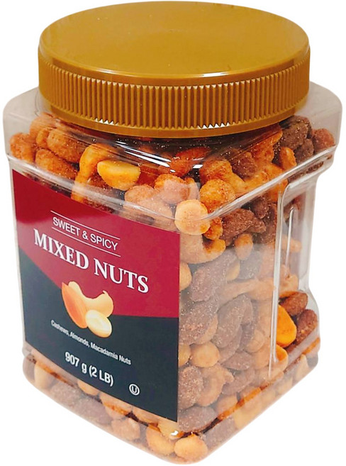 甜辣綜合堅果 腰果 杏仁 夏威夷豆 907克, 907g, 1個