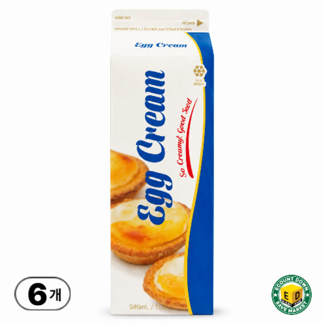 에그크림 [에그타르트베이스], 6개, 1kg