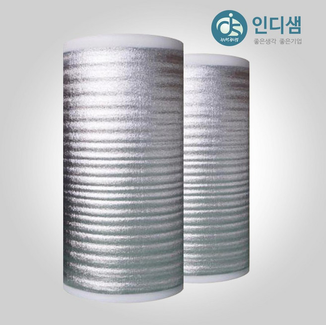 [당일발송] 인디샘 국내산 은박 발포지 3T 5T 10T 단열재 캠핑 시트 매트 보온재 포장재 완충재, F-75) 10T / 100cm x 5M, 1개