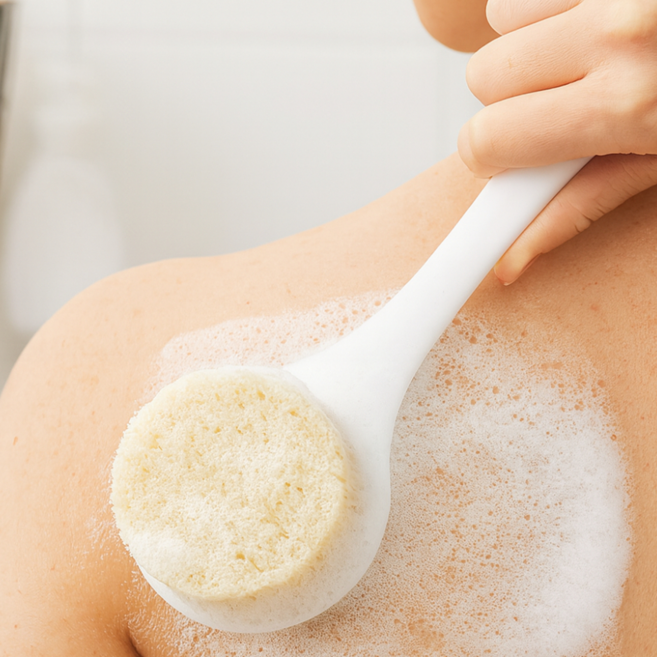 내집내산 바디 등드름 샤워 브러쉬, 1개, 1세트, 화이트