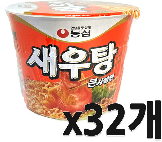 새우탕 큰사발 115g, 32개
