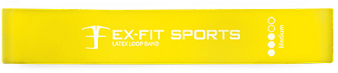 엑피트 라텍스 루프밴드 운동시설 대량납품등급, 3단계 옐로우, 1개