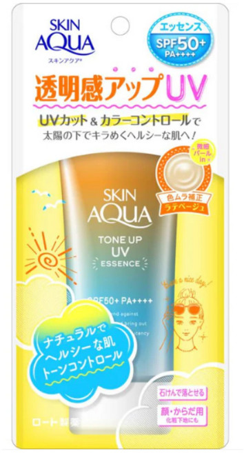 *일본 드럭스토어* 일본 정품 스킨아쿠아톤업UV, 라떼베이지 80g, 1cm